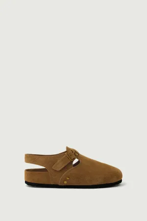 BARI BROWN CLOGS