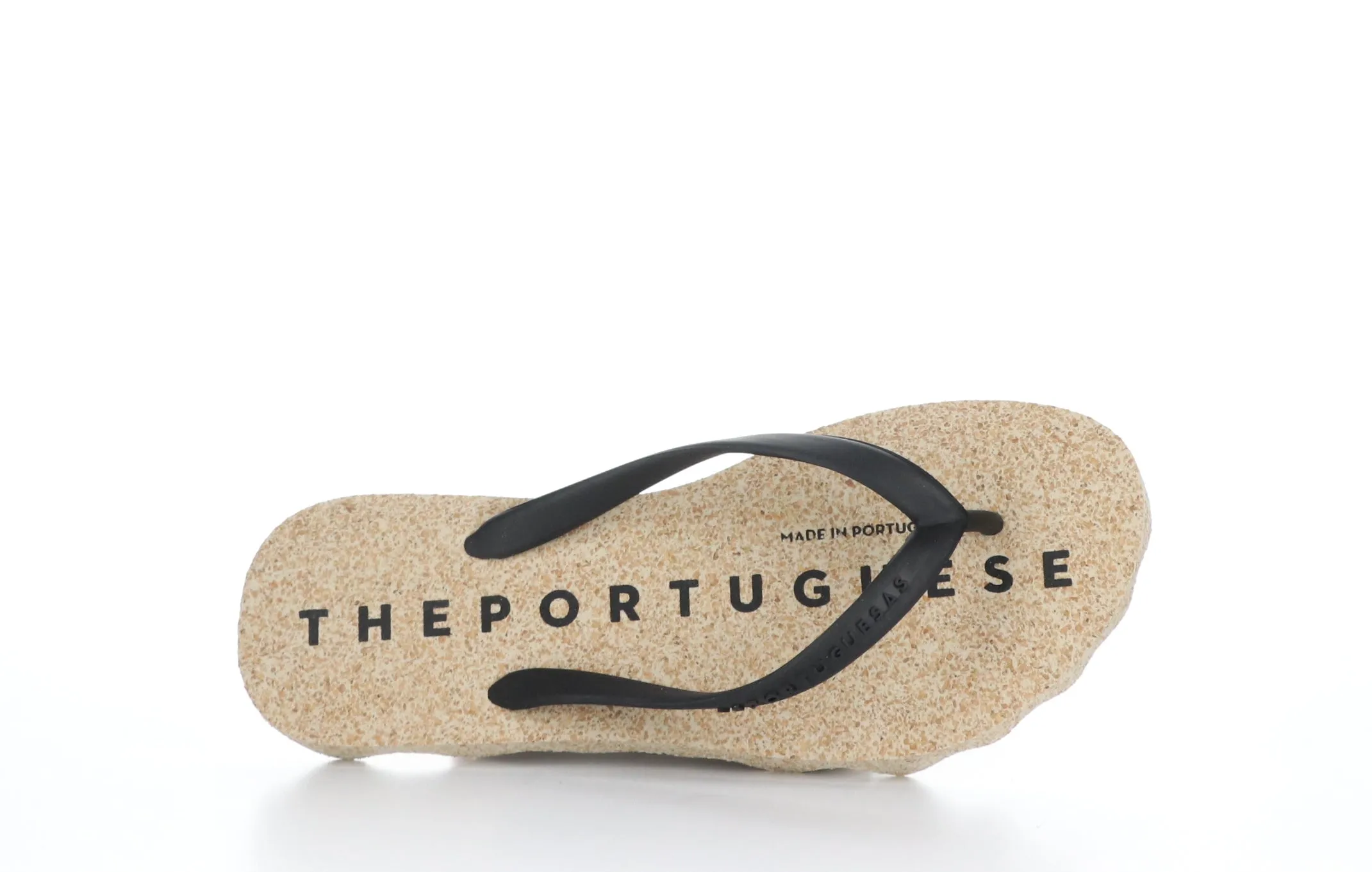 BASE_M Black Rubber Strap Beach Flip-Flops
