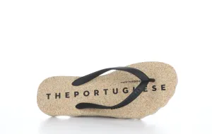 BASE_M Black Rubber Strap Beach Flip-Flops