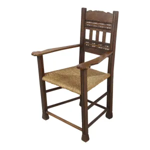 Belgian Armchair with Rush Seat
