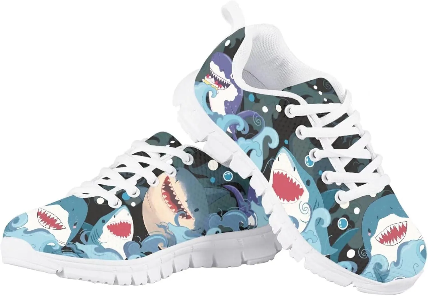 Belidome Boys Girls Kids Sneakers Knitted Mesh Sports Shoes Lightweight Breathable for Running Walking Hiking