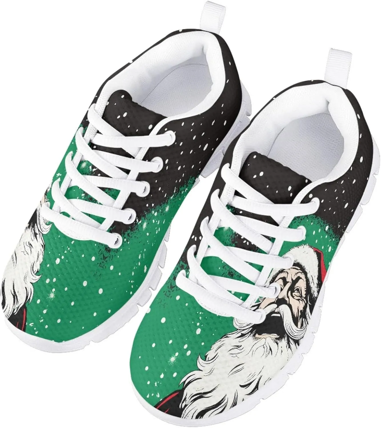 Bengbobar Boys Christmas Sneakers Lightweight Breathable Walking Shoes Kids Most Comfortable Casual Playing Sports Shoes