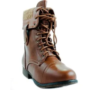Beyonce Tan Combat Boots