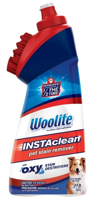 Bissell Woolite INSTAclean 1740 Pet Stain Remover with Brush Head, Liquid, Fresh, 18 fl-oz :EA: QUANTITY: 1