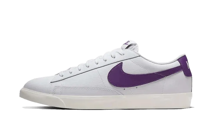 Blazer Low Leather White Purple Dust - resistant