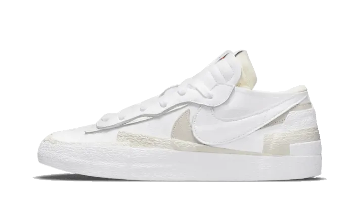 safari - themed running wear Blazer Low Sacai White Patent