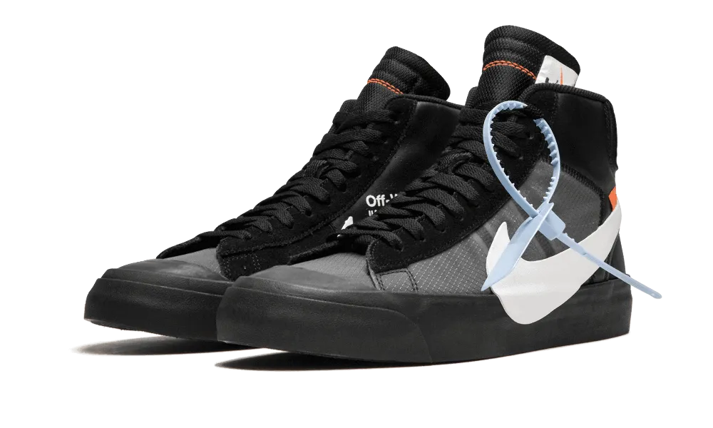 running in a road race shoes Heart - rate control Blazer Mid Off-White Grim Reaper