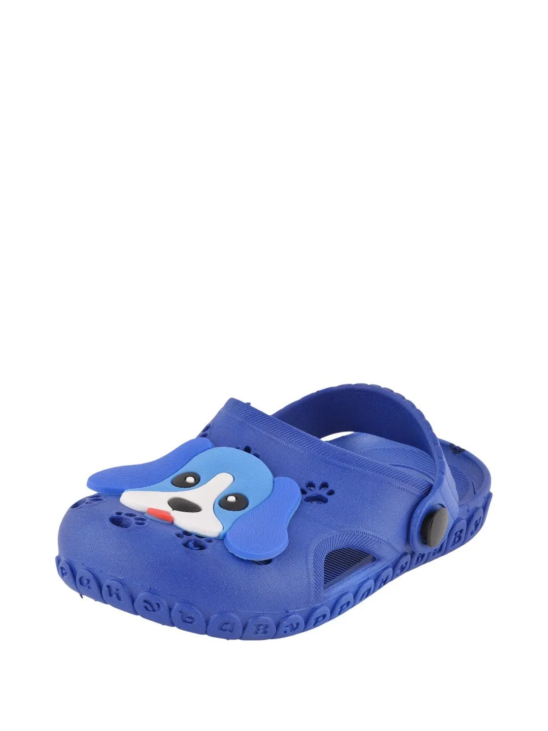 Blue Puppy-Themed Clogs with Paw Print for Boys