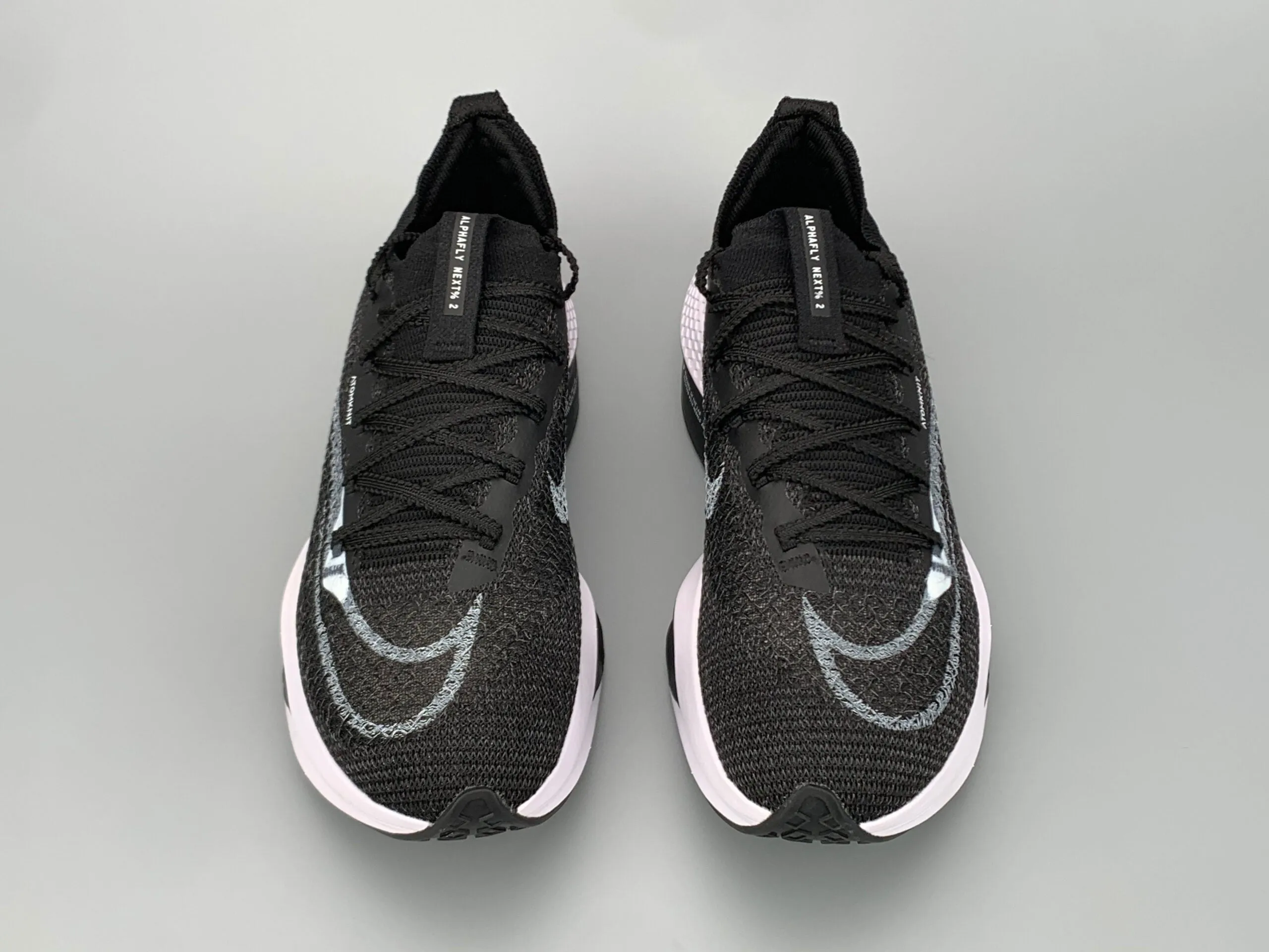 Nike Air Zoom Alphafly Next 2 Proto Total Black Athletic Fit Layered sole