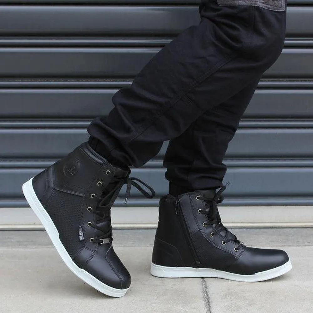 Bondi Black Waterproof Biker Boots JR21100