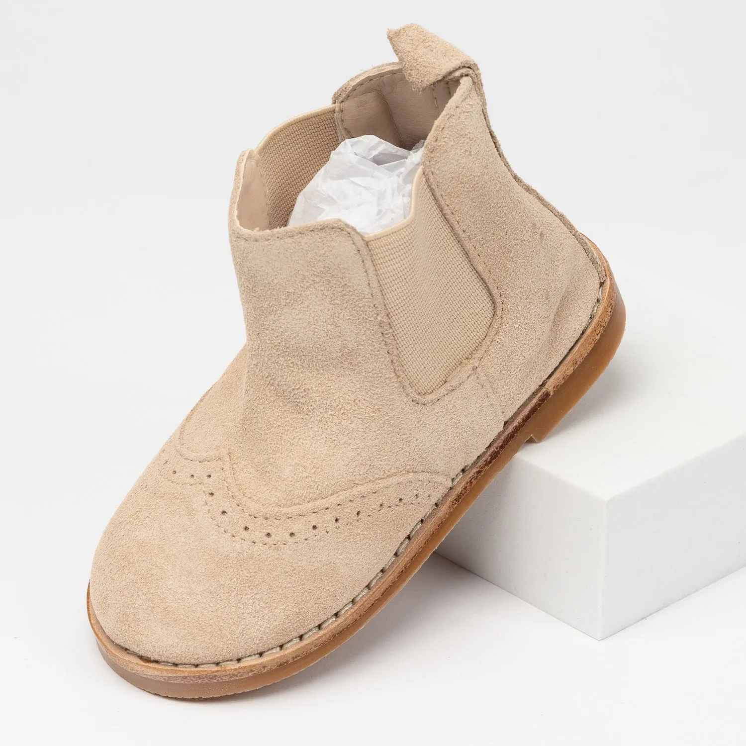 Bone Suede Cassidy Boot