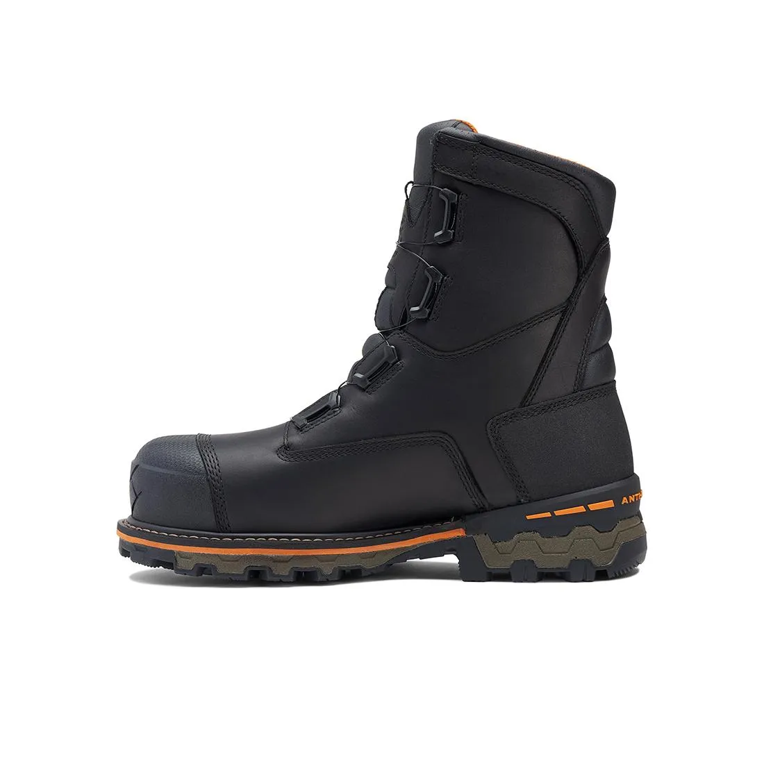 Boondock 8-Inch Waterproof Composite-Toe Work Boot Boa Fp Csa 400G Full Grain Black