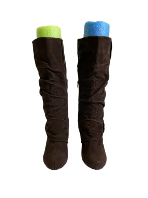 Boots Mid-calf Heels By Qupid In Brown, Size: 7