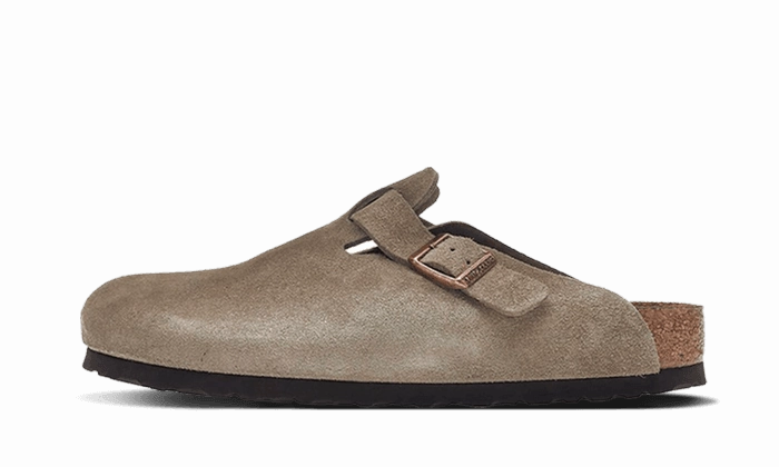 Boston Soft Footbed Suede Taupe Functional Footwear