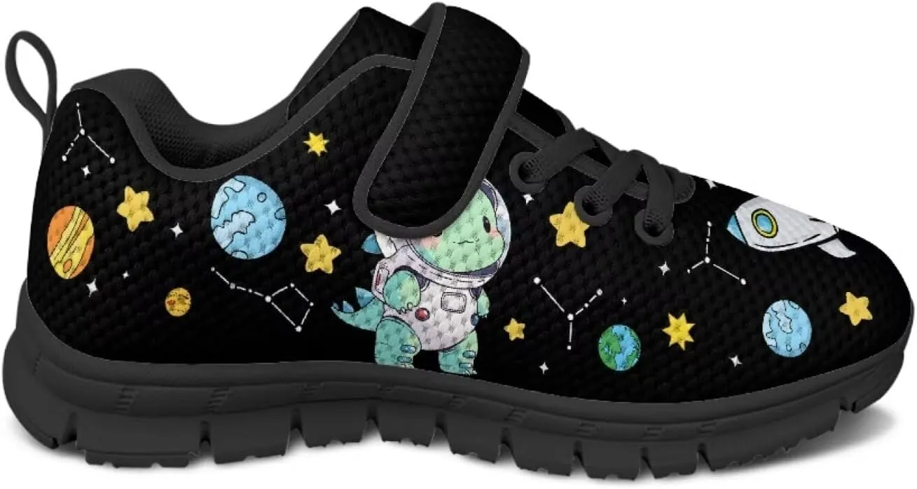 Boys Animal Sneakers Lightweight Single Buckle Sports Shoes Breathable Mesh Shoes for Running Tennis Walking