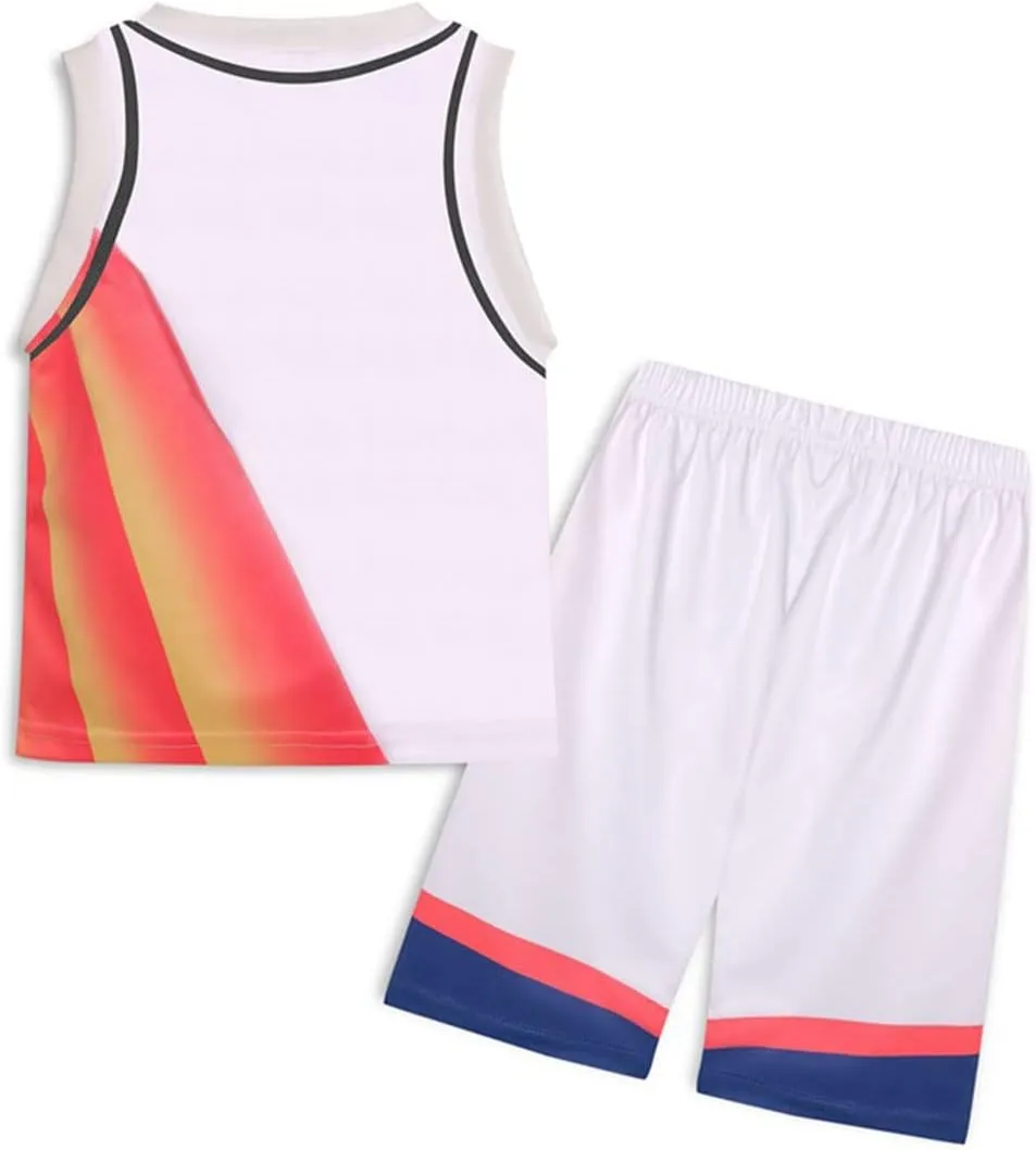Boy's Basketball Jerseys New Legacy Movie Cartoon T-Shirts and Shorts Outfits