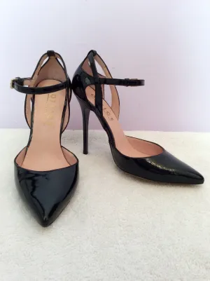 Brand New Office Black Patent Mary Jane Heels Size 5/38