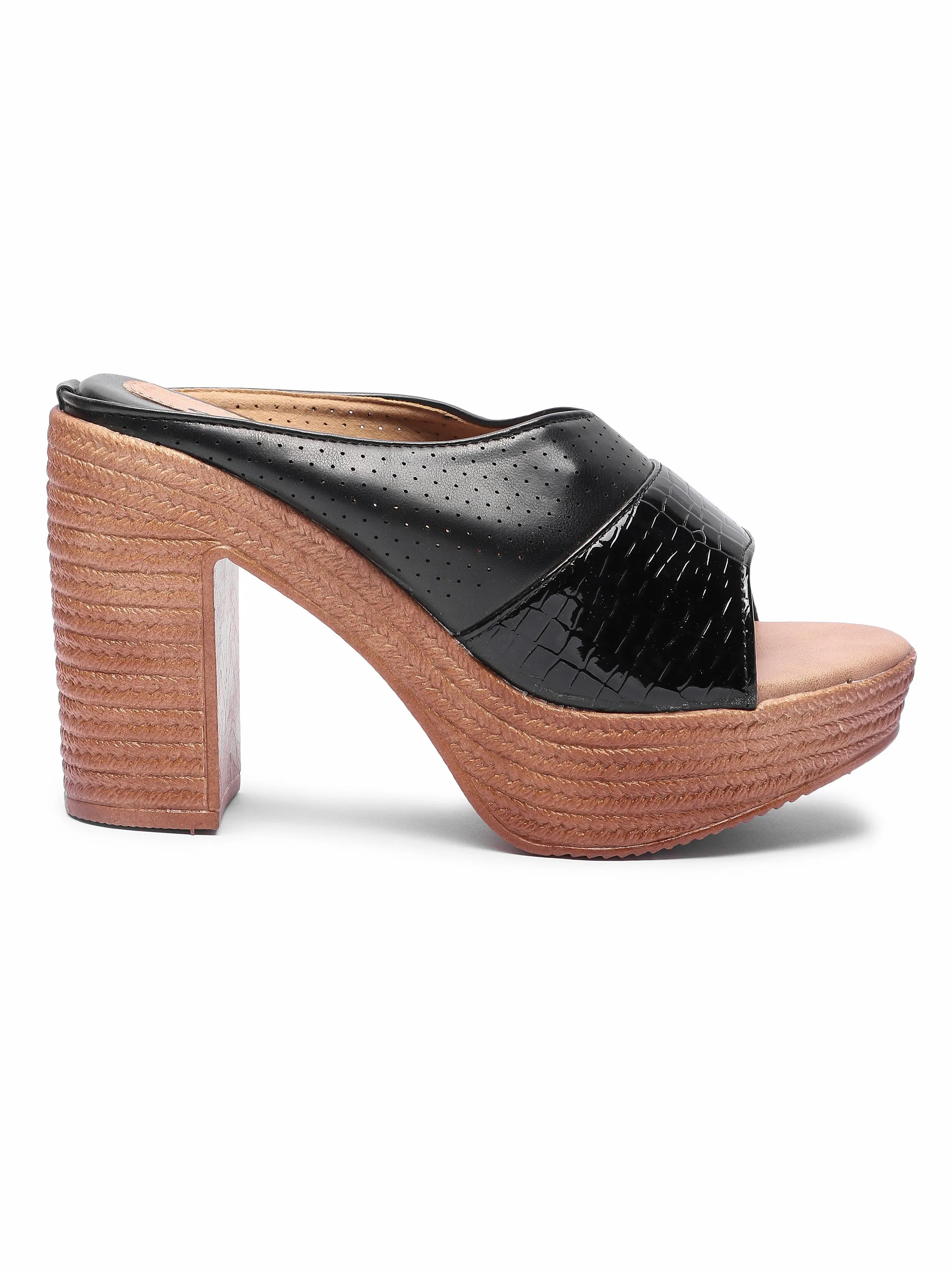 Brauch Black Stylish High Platform Heel