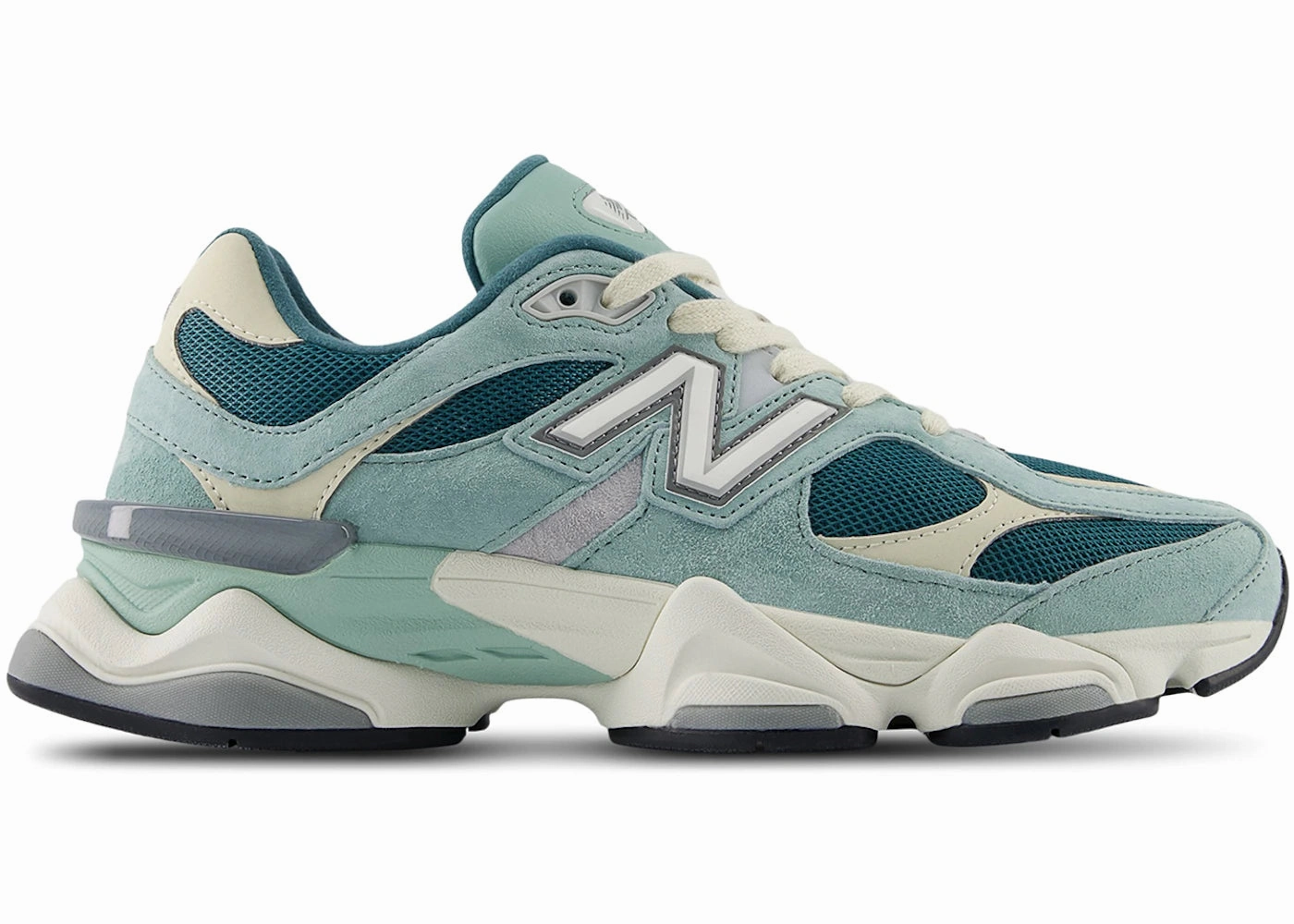 New Balance 9060 Green Cream Lateral Support Frame