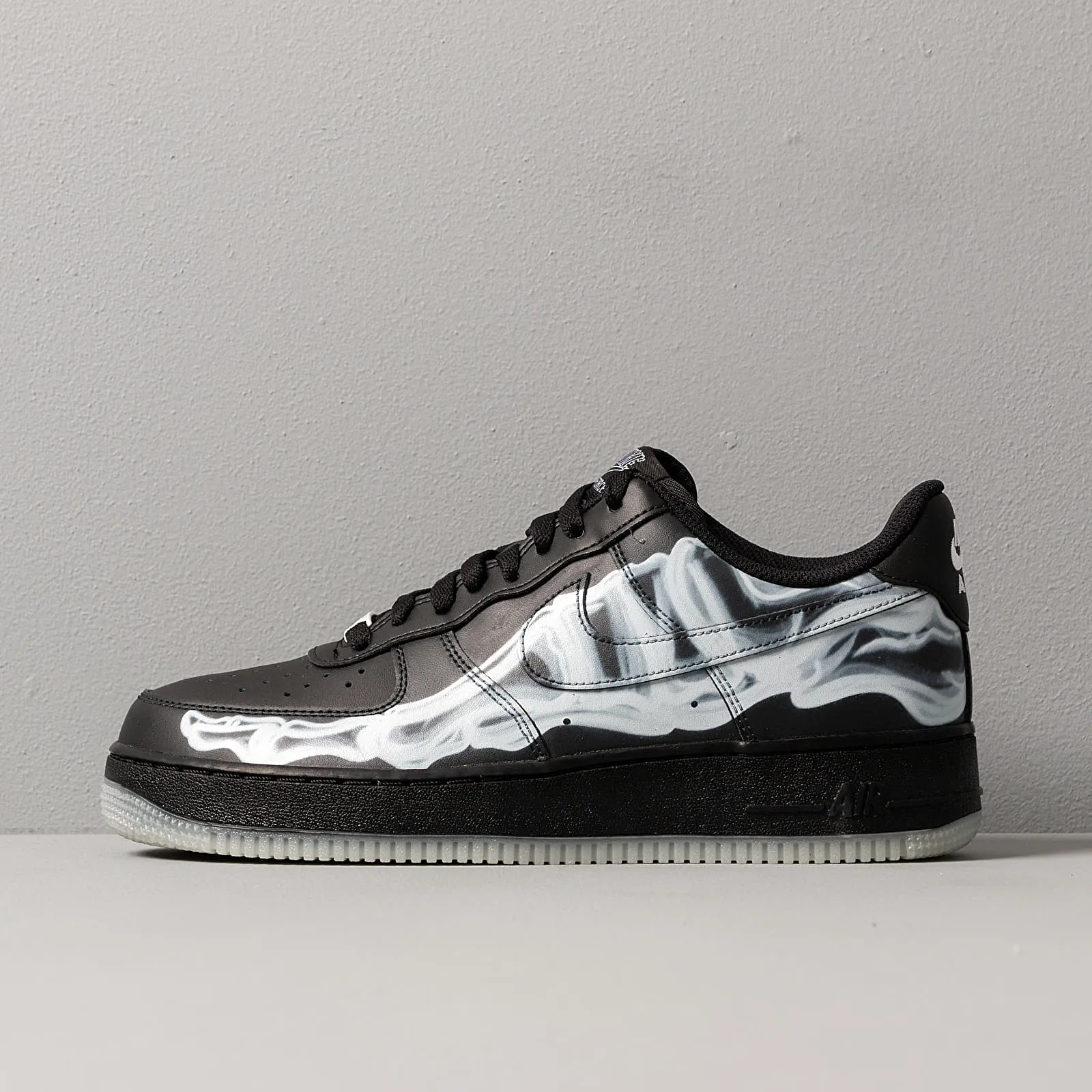 Fresh stability Quick Adjustment Nike Air Force 1 Low Black Skeleton Halloween