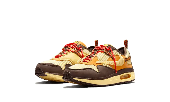 Air Max 1 Travis Scott Cactus Jack Baroque Brown Enfant (PS) heavy - duty rubber shoe substance
