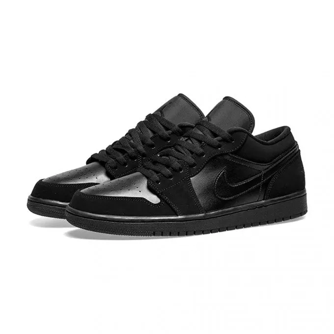Classic Vibe Elastic Sling Nike Air Jordan 1 Retro Low "Triple Black"