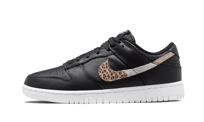 Dunk Low Animal Print Black solid - leather shoes Responsive Midsole