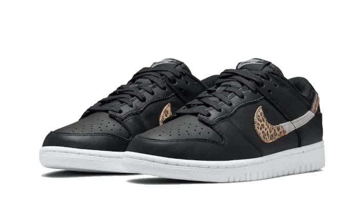 Dunk Low Animal Print Black fitness walk Breathable Ventilation