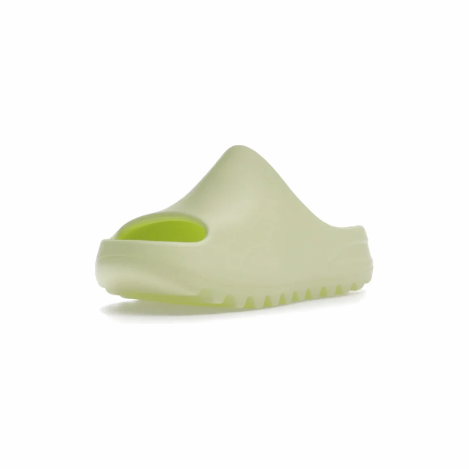 Yeezy Slide Glow Green (2022 Restock) (Kids) Comfort Lining Responsive Midsole