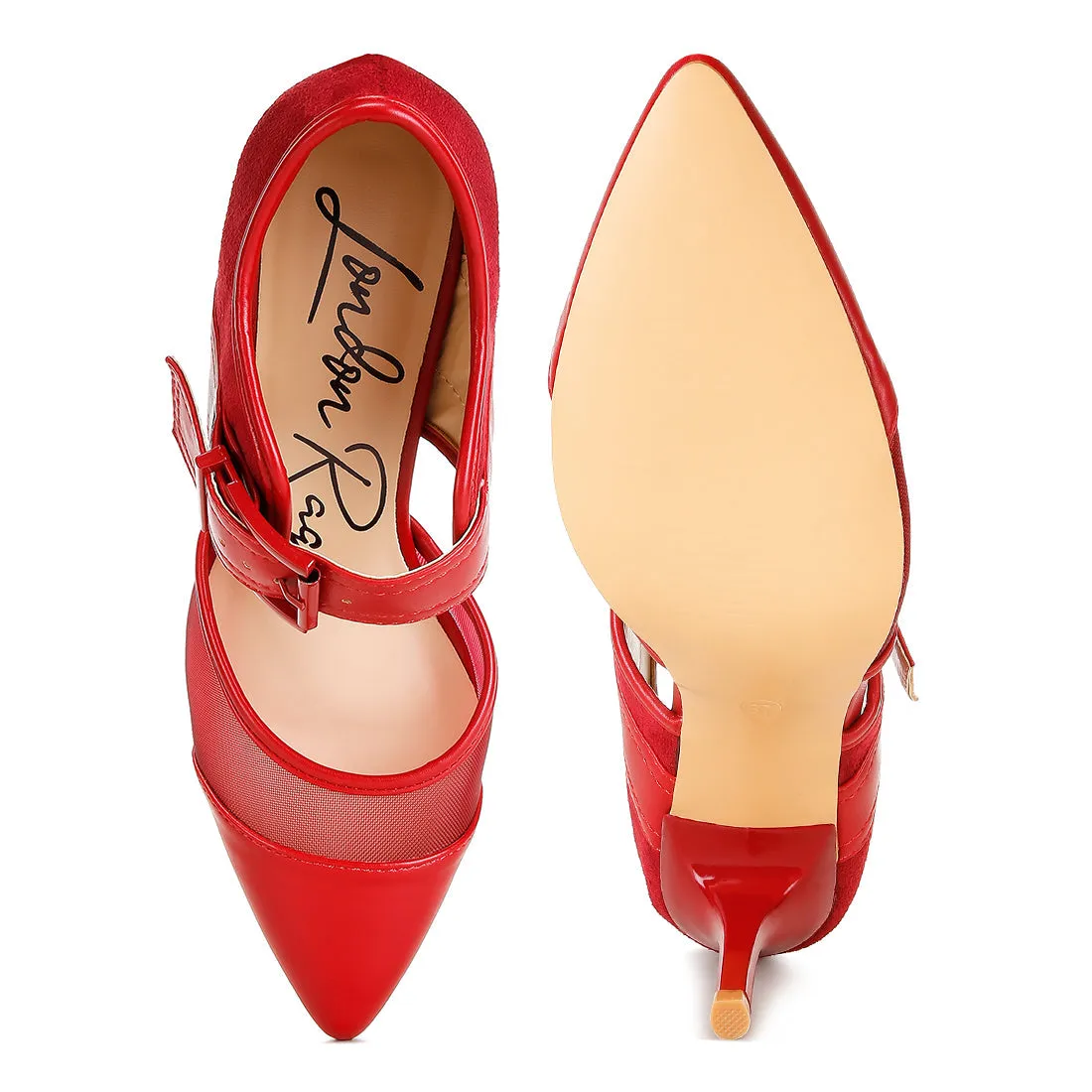 Buckle Detail Pump Sandals
