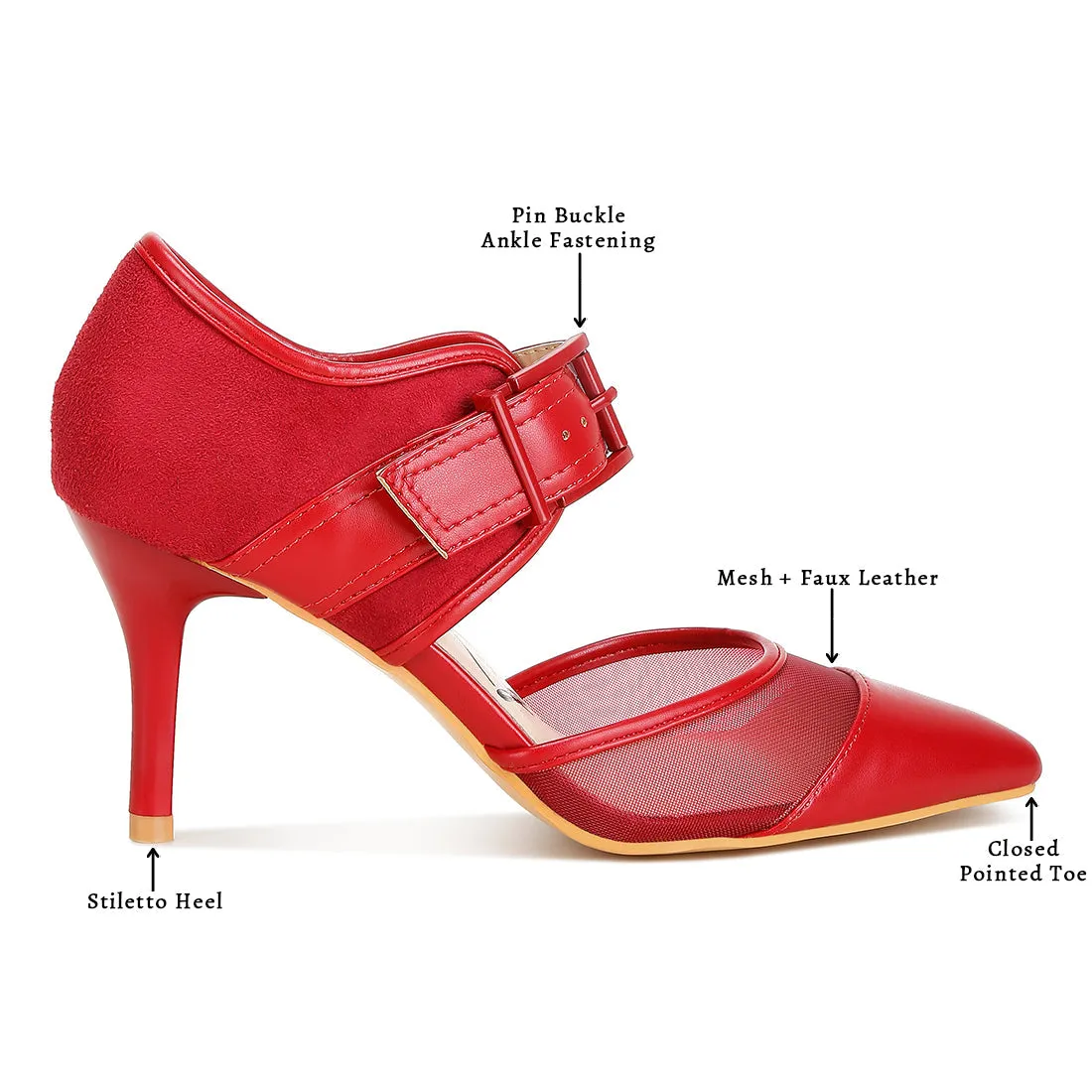 Buckle Detail Pump Sandals