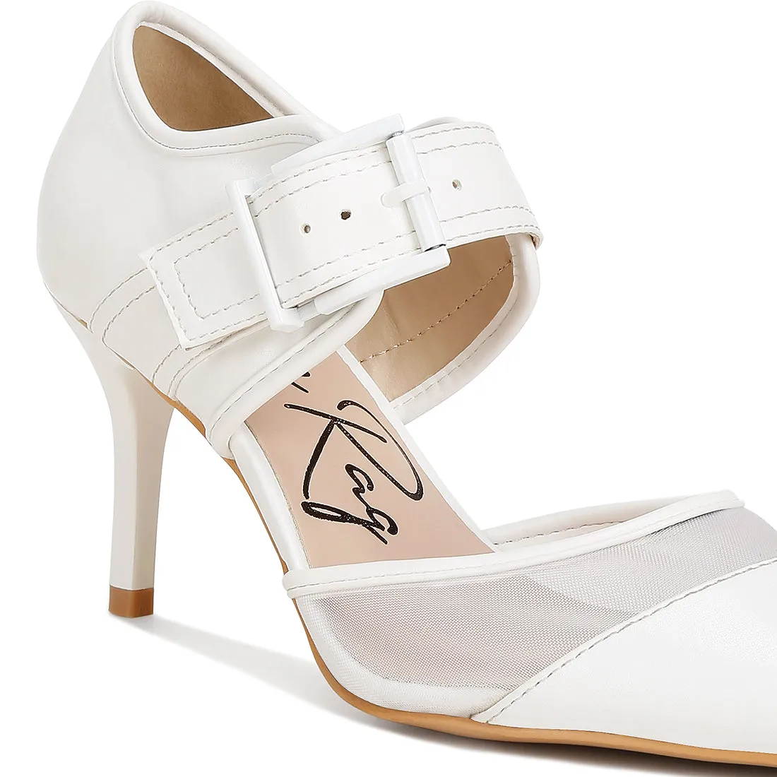 Buckle Detail Pump Sandals