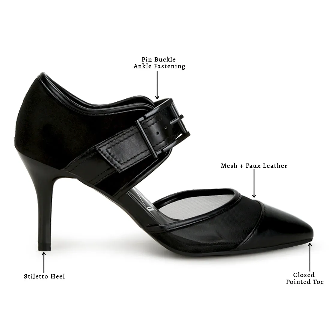 Buckle Detail Pump Sandals