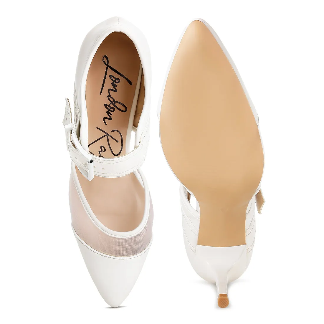 Buckle Detail Pump Sandals