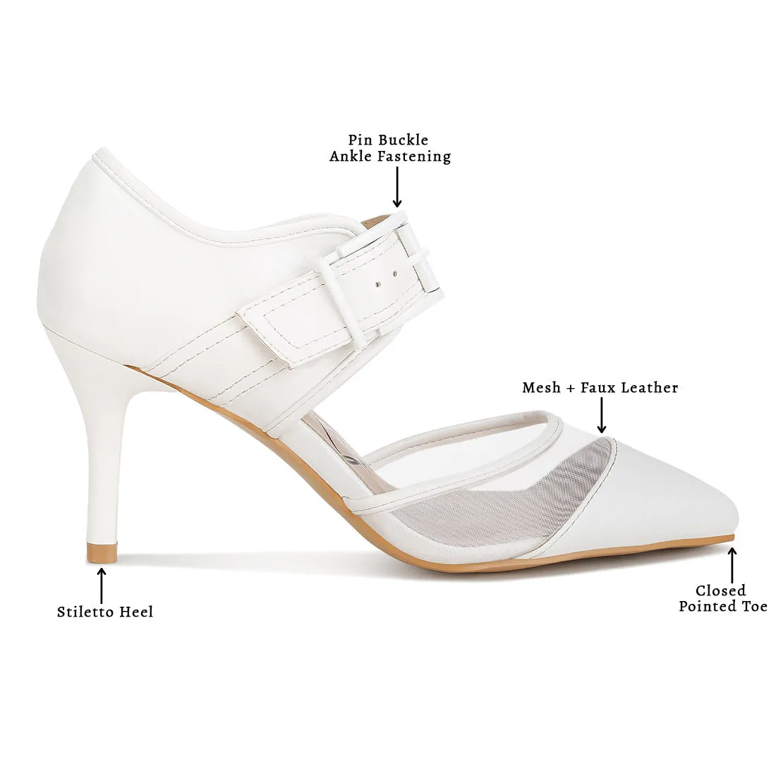 Buckle Detail Pump Sandals