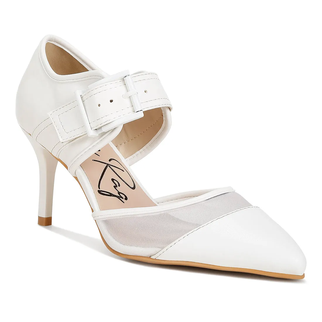 Buckle Detail Pump Sandals