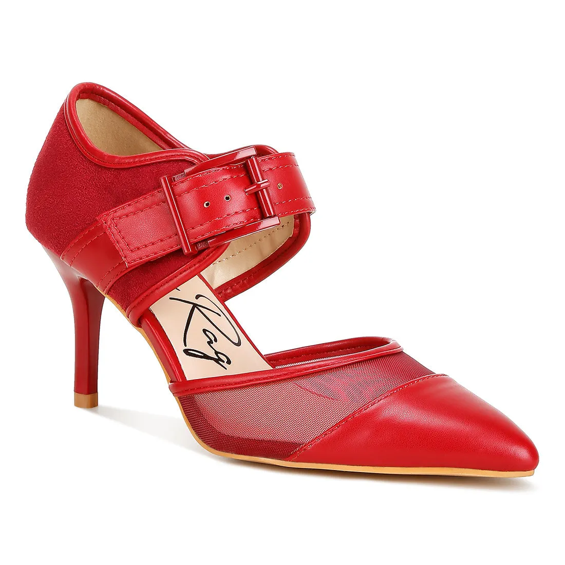 Buckle Detail Pump Sandals