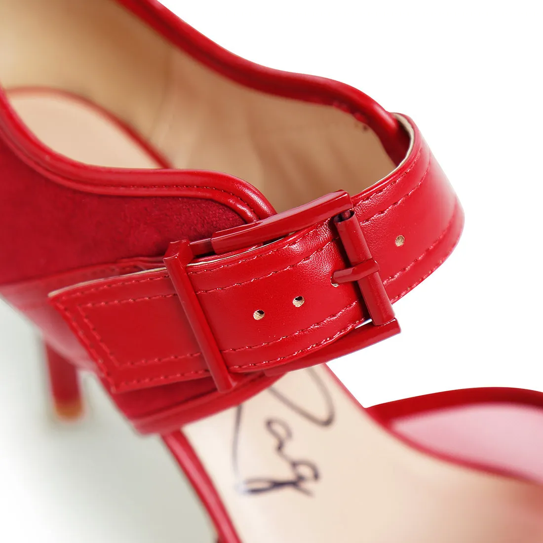 Buckle Detail Pump Sandals