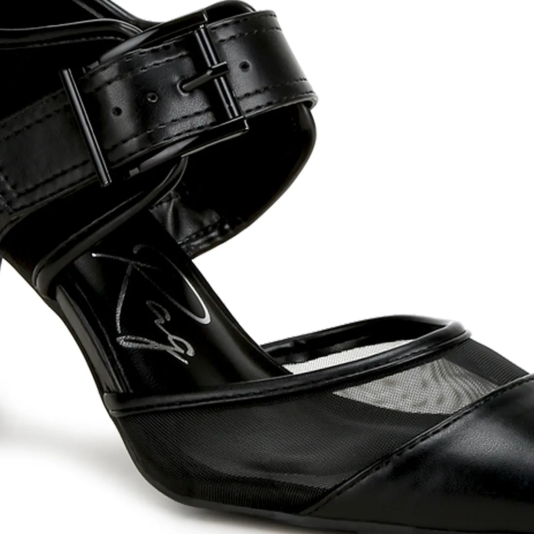 Buckle Detail Pump Sandals