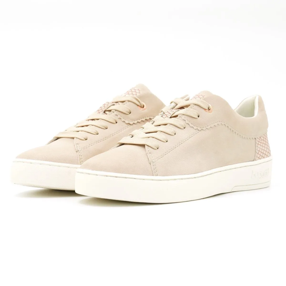 Bugatti Low-Top Sneakers Suede Pink Colour For Women