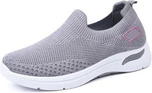 Buhelyc Women Walking Shoes Slip on Sneakers reathable Mesh Sneakers Lightweight Comfortable Casual Sports Shoes