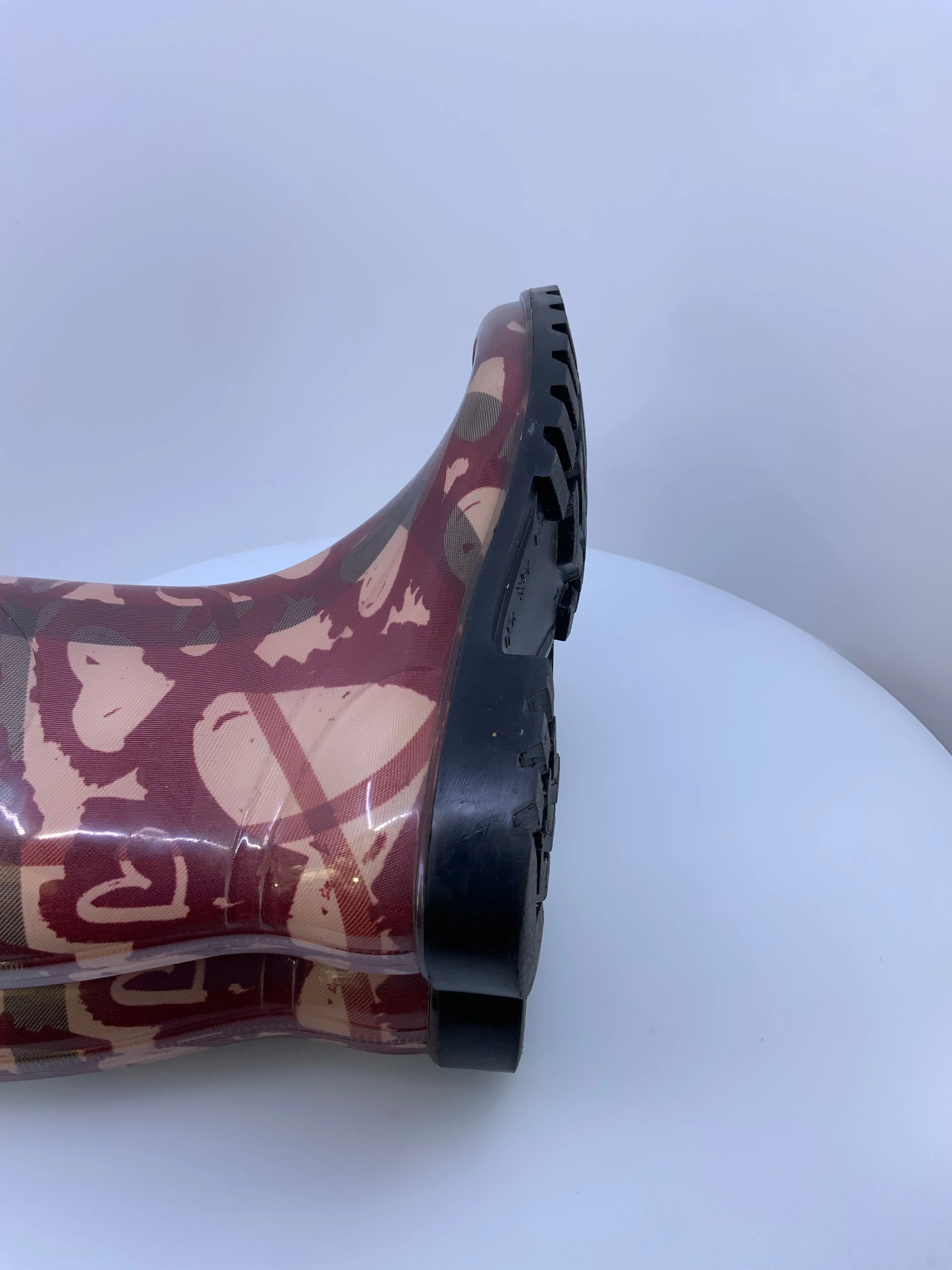 BURBERRY TALL RAIN BOOTS
