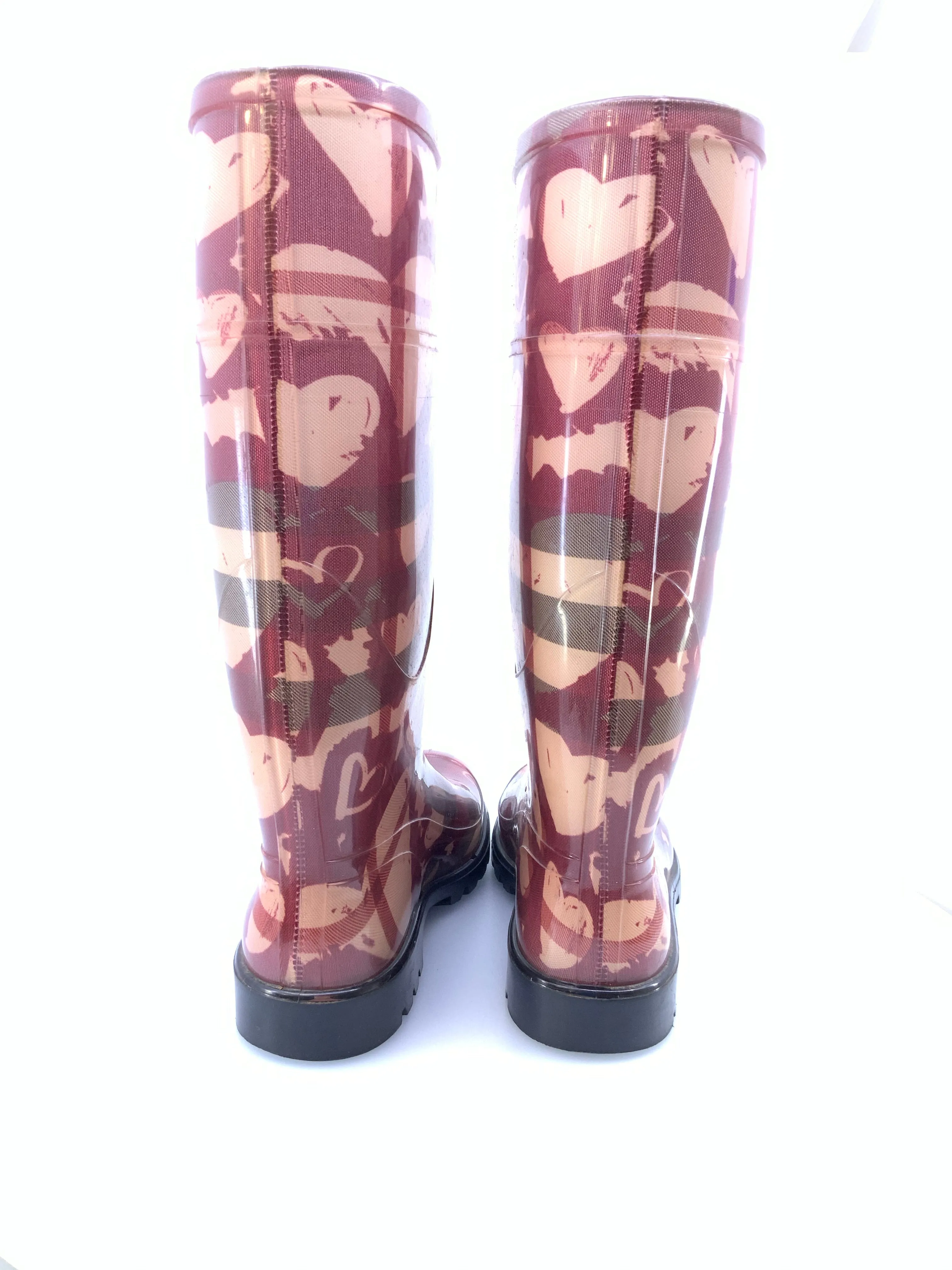 BURBERRY TALL RAIN BOOTS