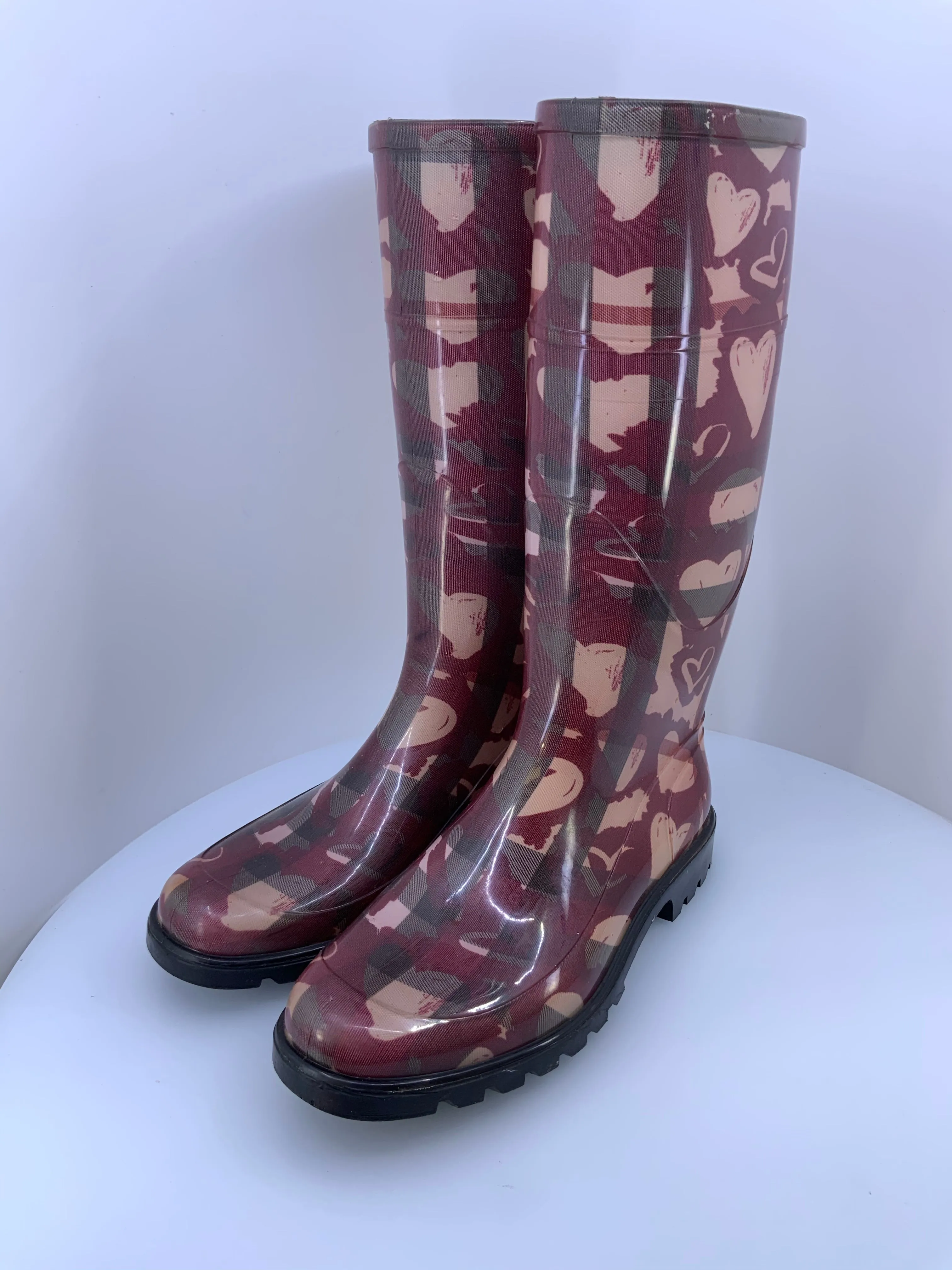 BURBERRY TALL RAIN BOOTS