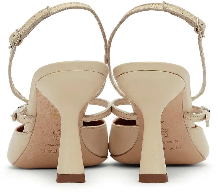 BY FAR Off-White Tiffany Heels