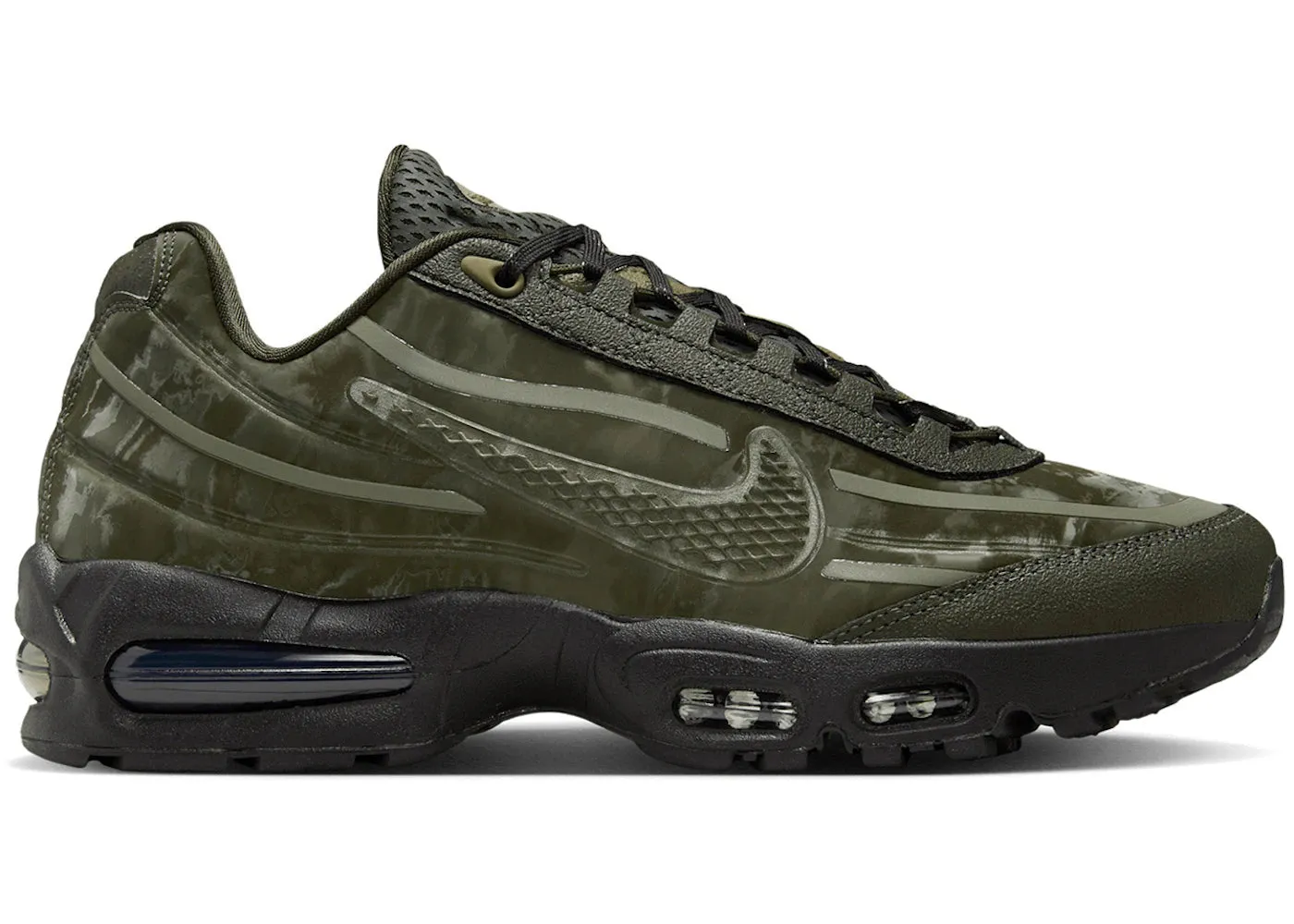 Natural motion Tension Free Lacing Nike Air Max 95 SP WORKSOUT Olive Black