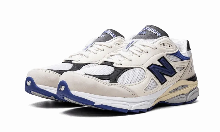 Popular Pick New Balance 990V3 - Made In USA Cream Blue