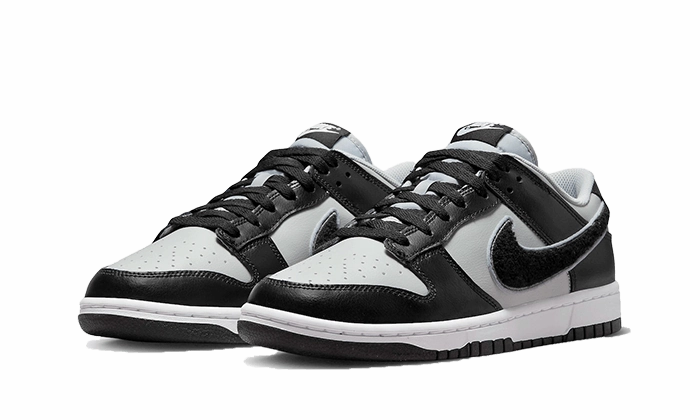 carbon fiber plate Nike Dunk Low Chenille Swoosh Grey Black