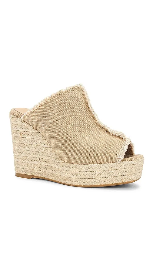 Castaner Fatima Wedge in Tan