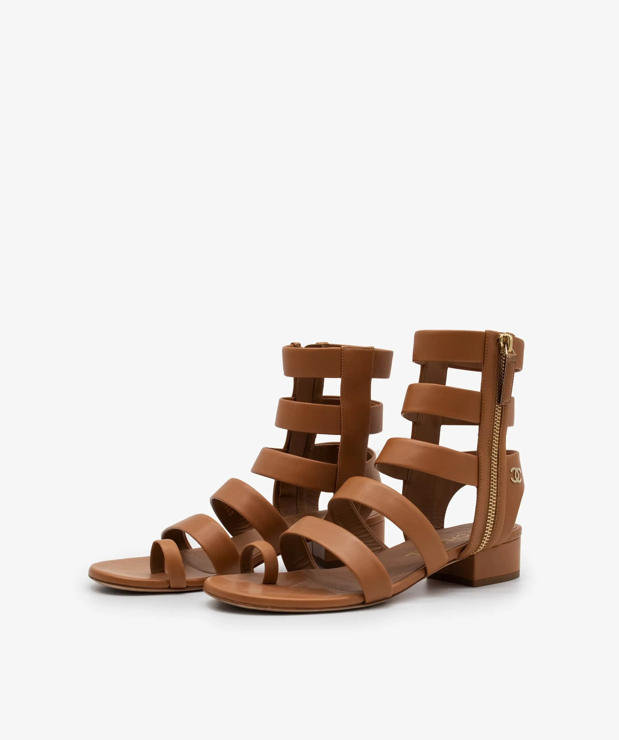 Chanel Brown Gladiators RJL1154